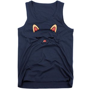 Sleeping Cat Face Tank Top