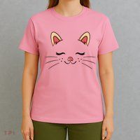 Sleeping Cat Face T-Shirt