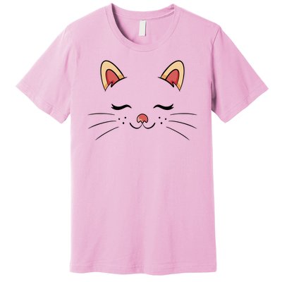 Sleeping Cat Face Premium T-Shirt