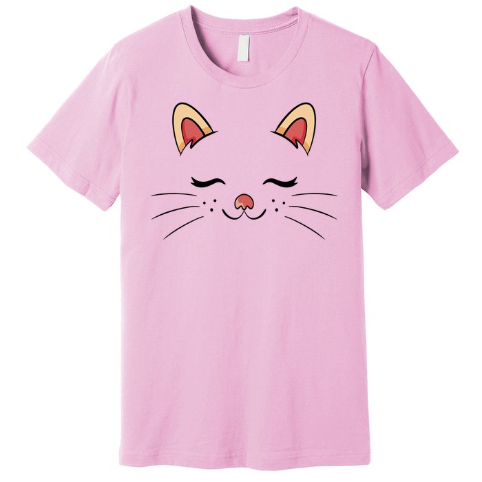 Sleeping Cat Face Premium T-Shirt