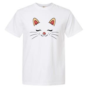 Sleeping Cat Face Garment-Dyed Heavyweight T-Shirt