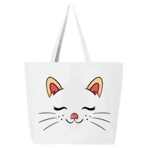 Sleeping Cat Face 25L Jumbo Tote