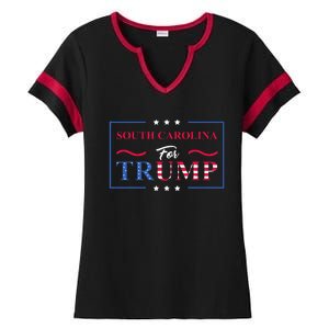 South Carolina For Trump 2024 Pro Vote Republican Ladies Halftime Notch Neck Tee