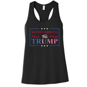 South Carolina For Trump 2024 Pro Vote Republican Women's Racerback Tank