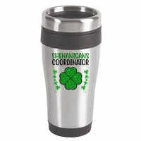 Shenanigans Coordinator Festive St Patrick's Day 16oz Travel Tumbler