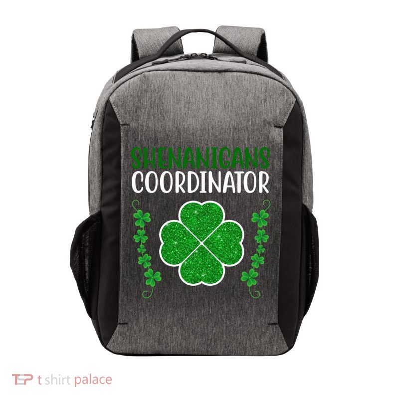 Shenanigans Coordinator Festive St Patrick's Day Vector Backpack