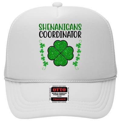 Shenanigans Coordinator Festive St Patrick's Day High Crown Mesh Back Trucker Hat