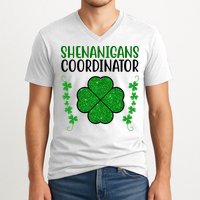 Shenanigans Coordinator Festive St Patrick's Day V-Neck T-Shirt