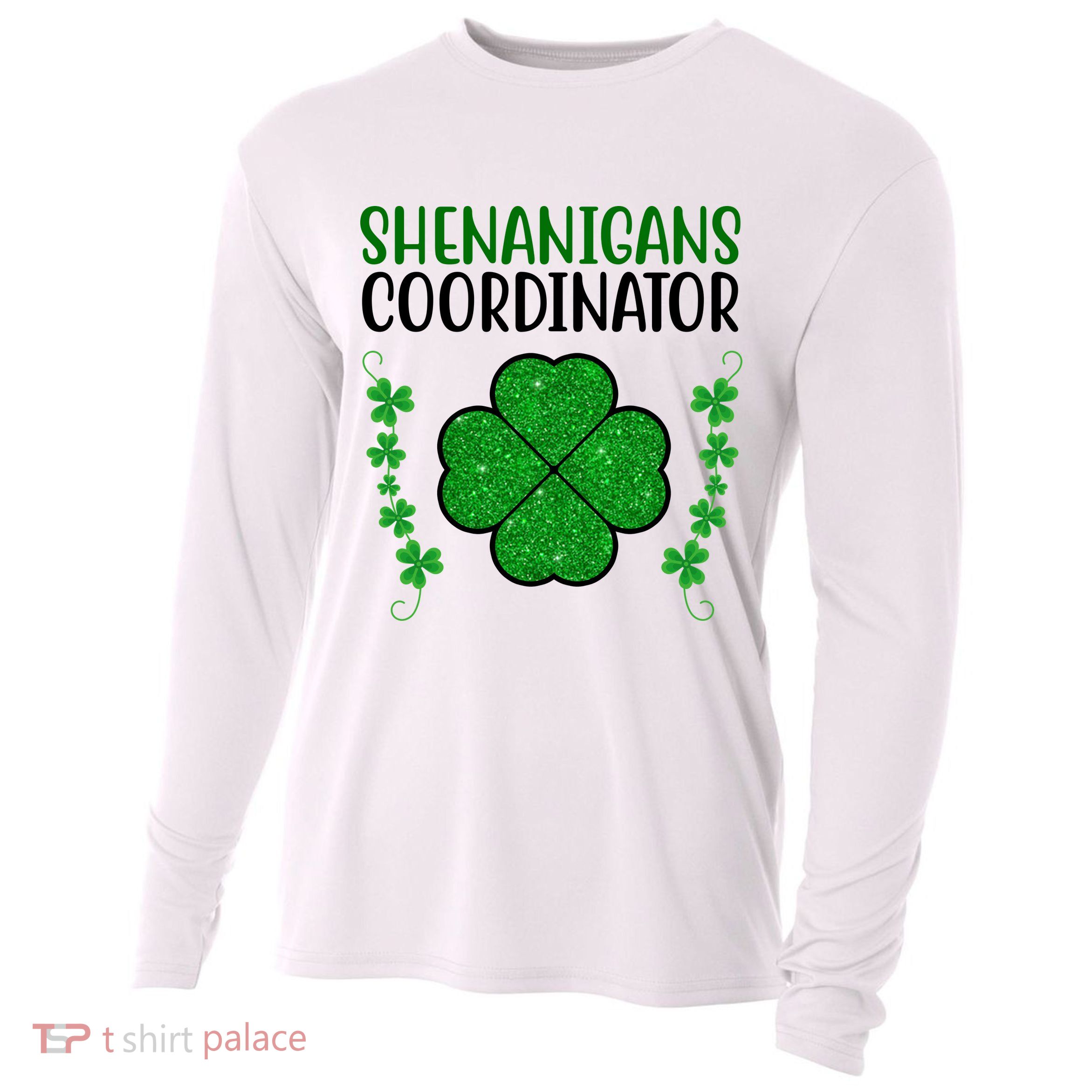 Shenanigans Coordinator Festive St Patrick's Day Cooling Performance Long Sleeve Crew