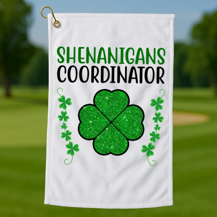 Shenanigans Coordinator Festive St Patrick's Day Golf Towel