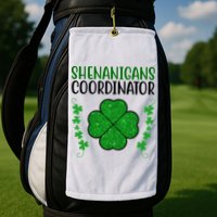Shenanigans Coordinator Festive St Patrick's Day Golf Towel