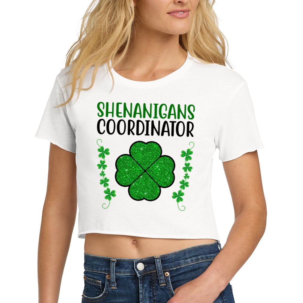 Shenanigans Coordinator Festive St Patrick's Day Crop Top