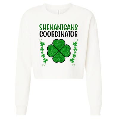 Shenanigans Coordinator Festive St Patrick's Day Cropped Pullover Crew