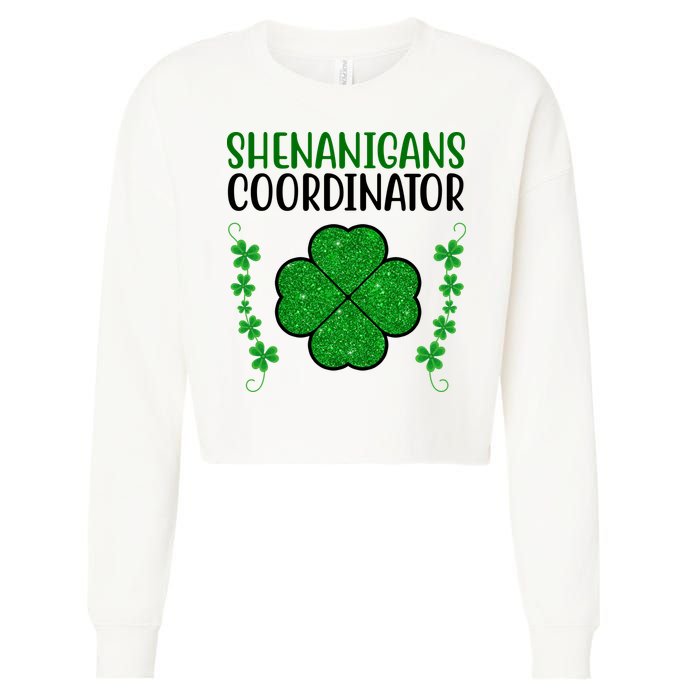 Shenanigans Coordinator Festive St Patrick's Day Cropped Pullover Crew