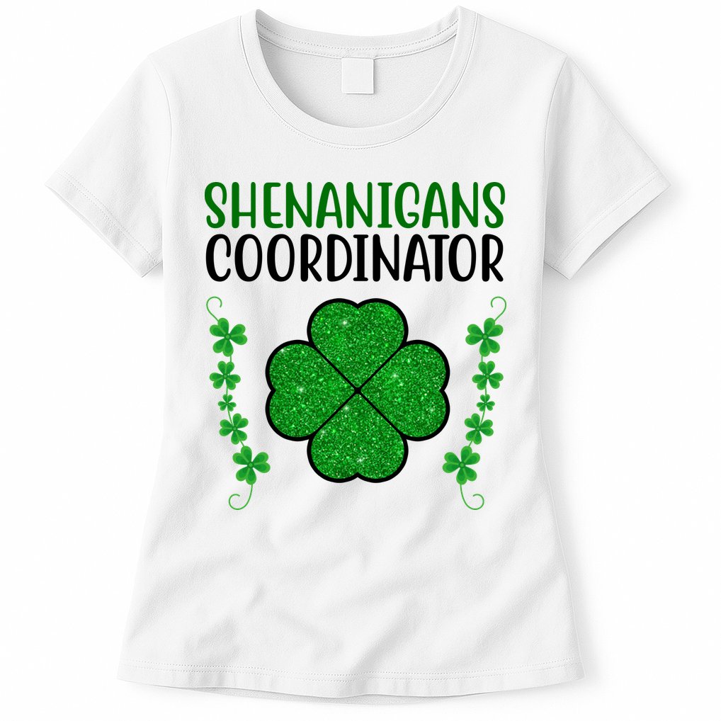 Shenanigans Coordinator Festive St Patrick's Day Womens T-Shirt