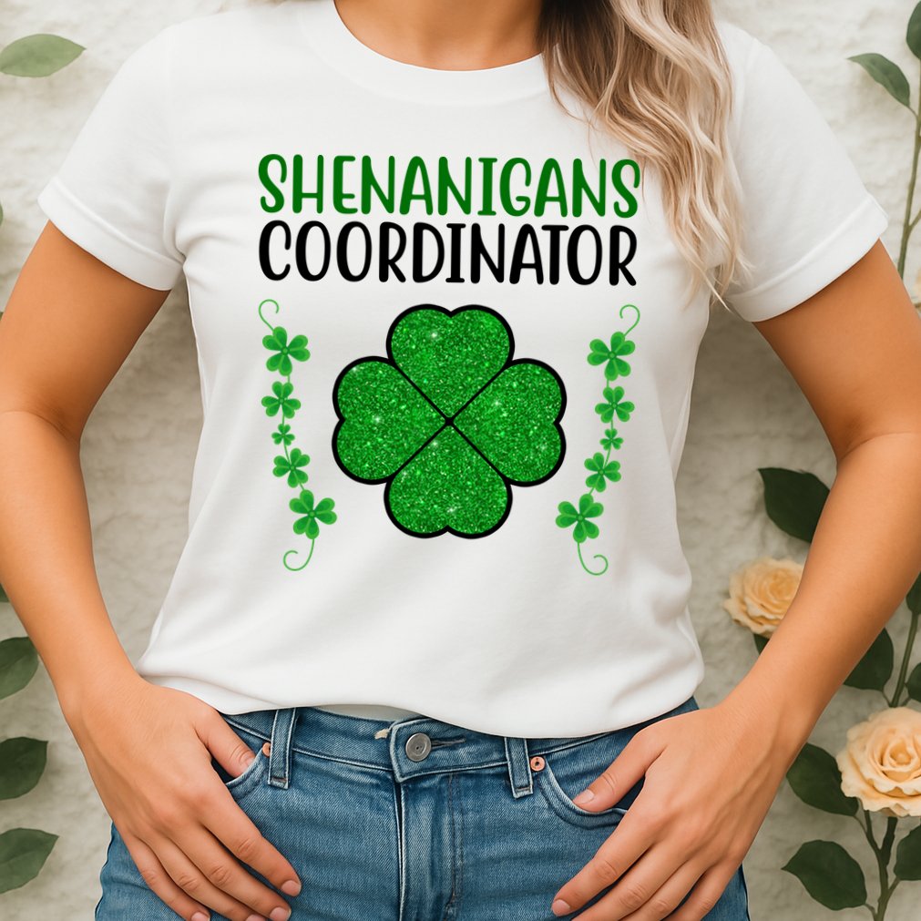 Shenanigans Coordinator Festive St Patrick's Day Womens T-Shirt