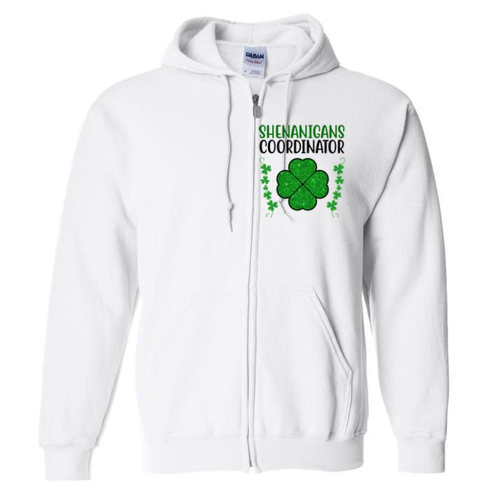 Shenanigans Coordinator Festive St Patrick's Day Full Zip Hoodie