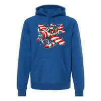 Santa Claus Flying Airplane Christmas Pilot Xmas Gift Premium Hoodie