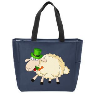 Sheep Celebrate Festival Of St. Patrick Green Gift Zip Tote Bag