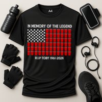 Solo Cup Flag Rip The Legend Toby Cooling Performance Crew T-Shirt