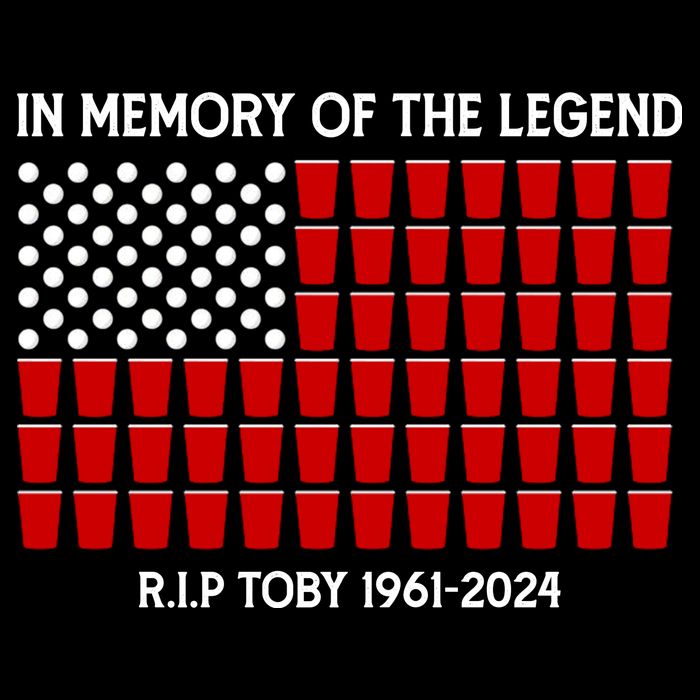 Solo Cup Flag Rip The Legend Toby Premium T-Shirt