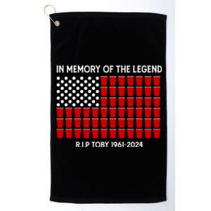 Solo Cup Flag Rip The Legend Toby Platinum Collection Golf Towel