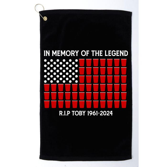 Solo Cup Flag Rip The Legend Toby Golf Towel