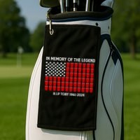 Solo Cup Flag Rip The Legend Toby Golf Towel