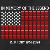 Solo Cup Flag Rip The Legend Toby Golf Towel