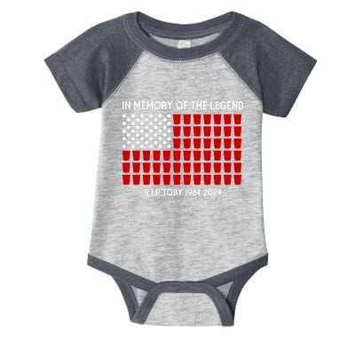 Solo Cup Flag Rip The Legend Toby Infant Baby Jersey Bodysuit