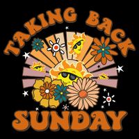 Sunshine Cute Floral Taking Back Sunday 7-Panel Snapback Hat