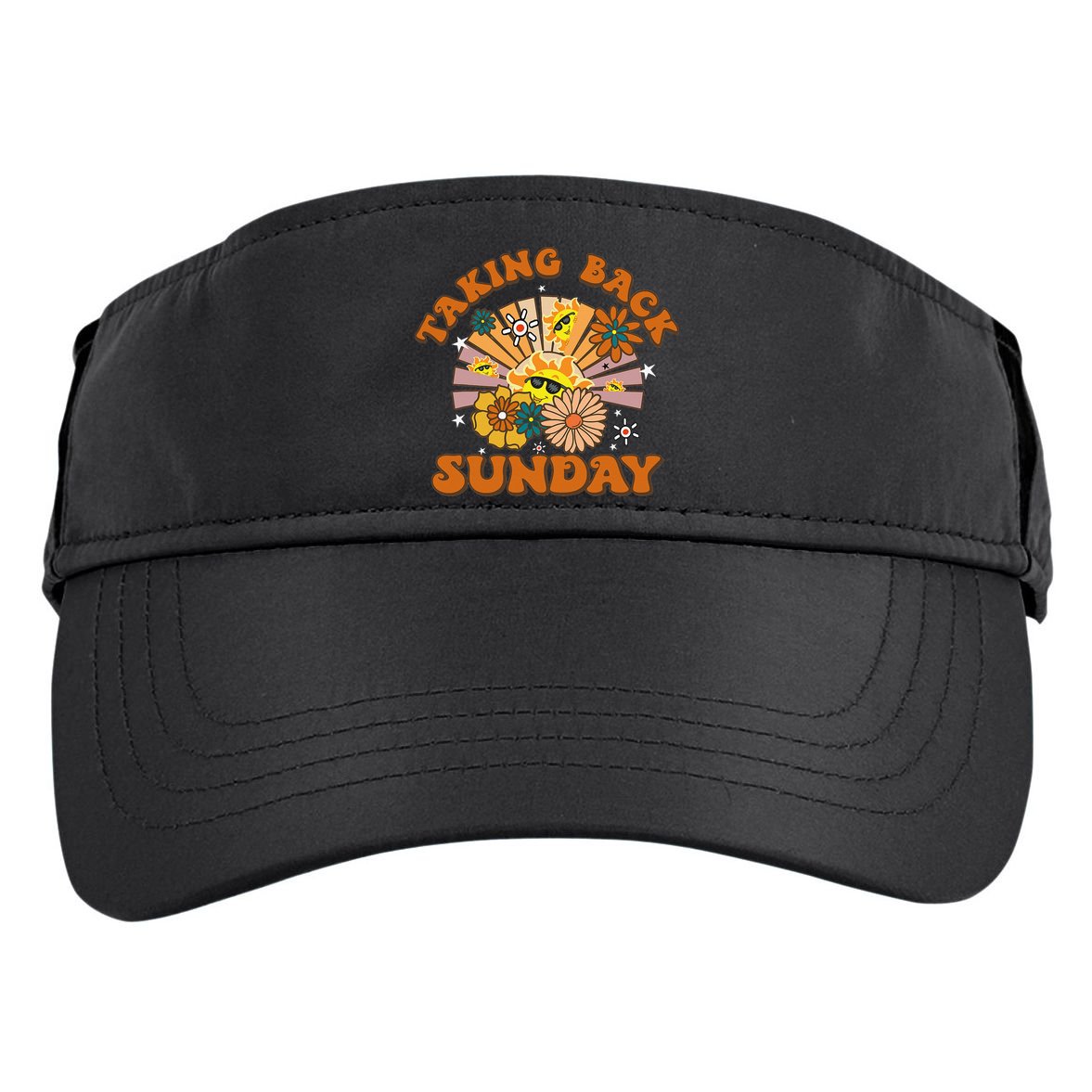 Sunshine Cute Floral Taking Back Sunday Adult Drive Performance Visor