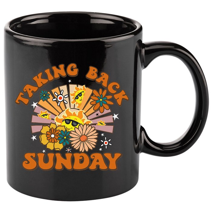 Sunshine Cute Floral Taking Back Sunday 11oz C Handle Ceramic Mug