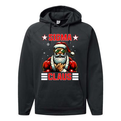 Sigma Claus Funny Christmas Santa Rizz Middle School Performance Fleece Hoodie