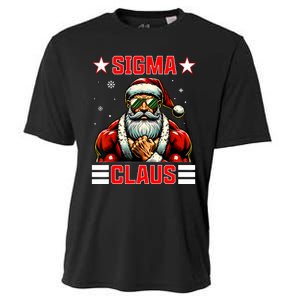 Sigma Claus Funny Christmas Santa Rizz Middle School Cooling Performance Crew T-Shirt