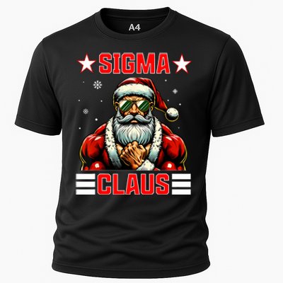 Sigma Claus Funny Christmas Santa Rizz Middle School Cooling Performance Crew T-Shirt