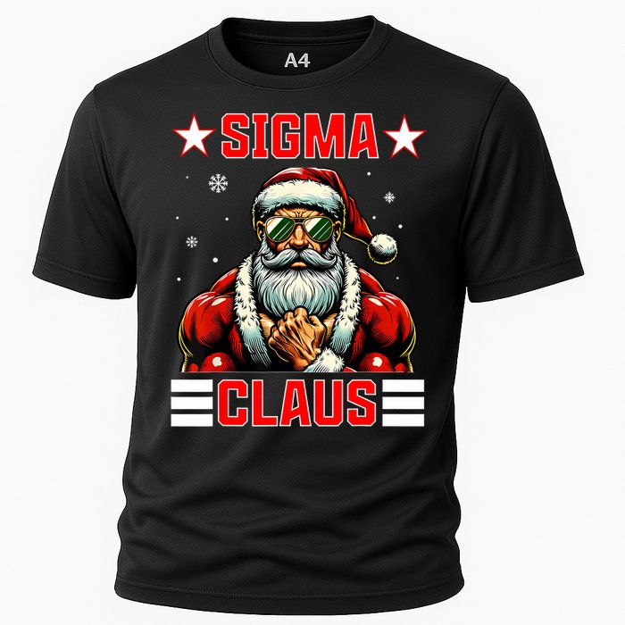 Sigma Claus Funny Christmas Santa Rizz Middle School Cooling Performance Crew T-Shirt