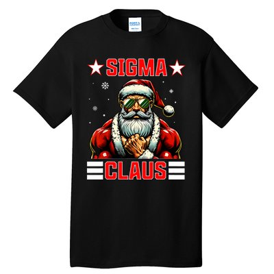 Sigma Claus Funny Christmas Santa Rizz Middle School Tall T-Shirt