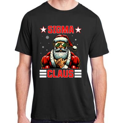 Sigma Claus Funny Christmas Santa Rizz Middle School Adult ChromaSoft Performance T-Shirt