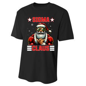 Sigma Claus Funny Christmas Santa Rizz Middle School Performance Sprint T-Shirt