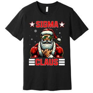 Sigma Claus Funny Christmas Santa Rizz Middle School Premium T-Shirt