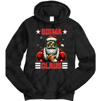 Sigma Claus Funny Christmas Santa Rizz Middle School Tie Dye Hoodie