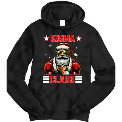 Sigma Claus Funny Christmas Santa Rizz Middle School Tie Dye Hoodie