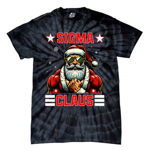 Sigma Claus Funny Christmas Santa Rizz Middle School Tie-Dye T-Shirt