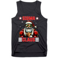 Sigma Claus Funny Christmas Santa Rizz Middle School Tank Top