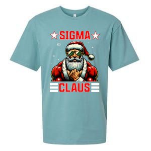 Sigma Claus Funny Christmas Santa Rizz Middle School Sueded Cloud Jersey T-Shirt