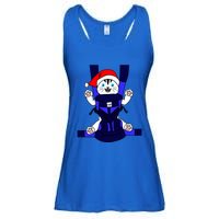 Santa Cat Funny Cute Cat Mom Dad Christmas Gift Ladies Essential Flowy Tank