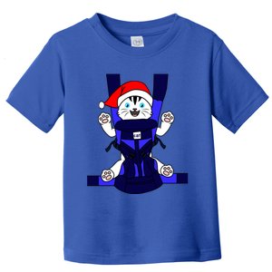 Santa Cat Funny Cute Cat Mom Dad Christmas Gift Toddler T-Shirt