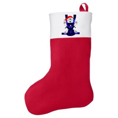 Santa Cat Funny Cute Cat Mom Dad Christmas Gift Felt Holiday Christmas Stocking