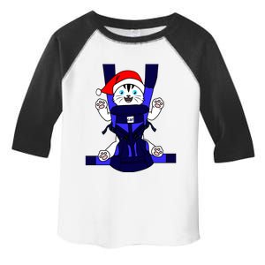 Santa Cat Funny Cute Cat Mom Dad Christmas Gift Toddler Fine Jersey T-Shirt